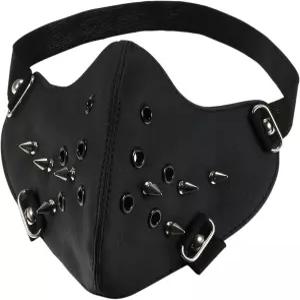 펑크 인조 가죽 마스크 윈드 프로텍터 스포츠 바이커 하프 먼지 방지 코스튬 할로윈 페이스 오토바이