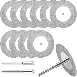 Junchamp 10Pcs 40mm 다이아몬드 절단 디스크 플라스틱 타일 스톤 대리석 옥157인치 연마 드릴 블레이드