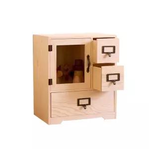 원목화장품정리대 우드 서랍함 수납함 엔틱 트레이 소품보관 메이크업 소품정리함