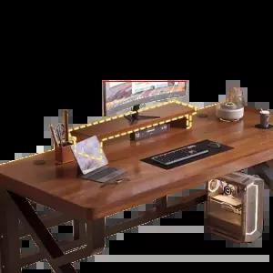 원목 30mm 두께 컴퓨터 책상 게이밍 2인 데스크