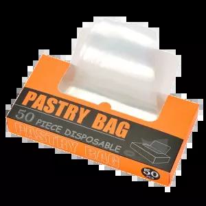 일회용 짤주머니 50매 투명 베이킹 박스형 케이크 데코 크림