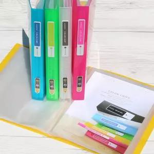 청운 Color Chip A5 40매 미니 PP 클리어화일 10개