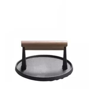 햄버거 패티 프레스 누르개 요리 철판 원형 주철 압착 육판 누름기 주방도구