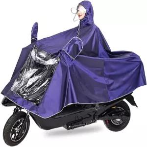 하우자이케지 유니버설 모터사이클 레인코트 방수 후드티 스쿠터 자전거 레인케이프 가능한 모빌리티