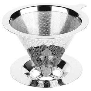 베오아야디 커피 메이커 위에 붓기, 재사용 가능한 금속 필터, 싱글 컵 스테인리스 스틸