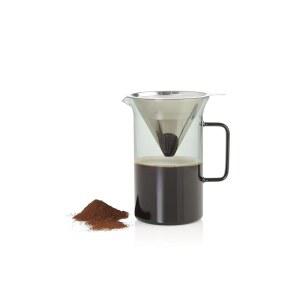 커피 메이커 위에 애드혹 붓기 - 분쇄 커피용 수동 브루어 재사용 가능한 스테인리스 필터 내열 유리 드 식기세척기 안전