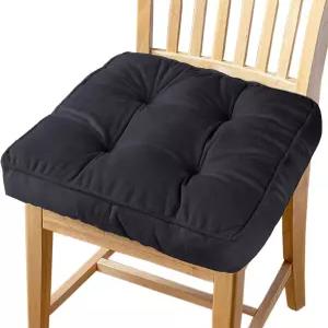 큰 하마 의자 패드 사각 쿠션 사무실 17인치블랙 베개 또는 자동차 가정 시트 두꺼운 좌석용 있는 17인치