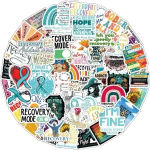 65개 회수 스티커 팩 물병용 카툰 스크랩북 비닐 범퍼 휴대폰 스케이트보드 에스테틱 데코 데칼 노트북