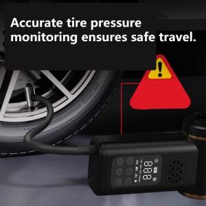 전기 USB 무선  진공 펌프 퀵 에어 컴프레서 150psi 휴대용 자가 점검 타이어 공기압계