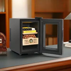 휴미더 보관함 시가 캐비닛형 삼나무 데스크탑 온도조절 케이스 냉장 저장고