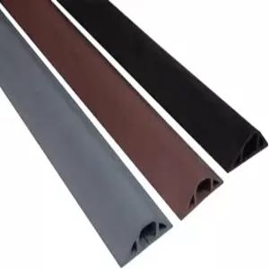 전기 덕트 D22 고무 코드 커버 와이어 보호기 유연한 채널 5피트회색 158인치