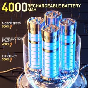 SZUK 자동차 키보드 및 가정용 진공 청소기 강력한 무선 흡입 미니 휴대용 송풍기