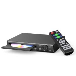 TV u2013 지역용 데소브리 HDMI DVD 플레이어, 풀 HD 1080p 업스케일링, USB 재생 및 멀티 포맷 지원, 리모컨이 있는 컴팩트 디자인(표준 버전)