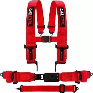 버킷 시트 래치 릴리스 2가지 색상 옵션 레이싱 하네스 5가지 포인트 레이스카 오프로드 UTV RZR용 레드