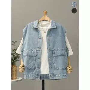 [하프클럽/모노시크]애니트 빅 포켓 데님 조끼_MNCS443