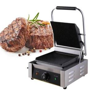 상업용 샌드위치 전기 스테인리스 220V 스틸 코팅 프레스 메이커 파니니 논스틱 에나멜 그릴