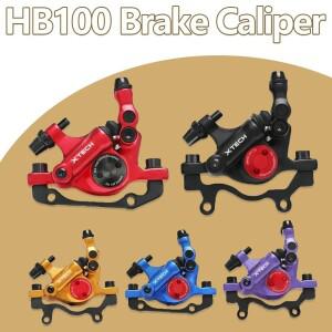 ZOOM XTECH HB100 MTB 유압  브레이크 캘리퍼스 전방 후방 160mm 접이식 풀 와이어 자전거 세트용 블랙 레