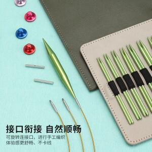 13 쌍 (3.0mm-10mm) 원형 바늘 세트 교환 가능한 뜨개질 직조 매니아를위한 훌륭한 선물