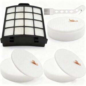 AZ2002 교체 필터, 샤크 버텍스 듀오클린 파워핀 업라이트 진공청소기 AZ2000, AZ2000W, AZ2002. 부품 # XHFAZ2000, XFFKAZ2000(포스트 모터 필터+3 폼 앤 펠트 필터 1개)과 비교해 보세요