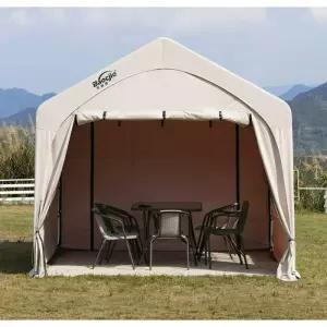 야외 근로자 쉼터 직원 휴게 그늘막 임시 현장 신호수 텐트 천막 건설 시설