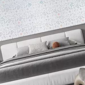 아이방 도배 실크벽지 50cm 작은꽃 시트지 풀바른 접착 보온 인테리어