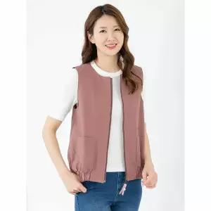 [하프클럽/모슬린]엄마옷 조끼 라운드 집업 간절기 MQG126628 마담 미시 중년