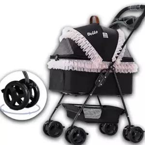 반려동물 유모차 분리형 웨건 개모차 강아지 유모차 애견 소형견 360도 이동가방 메쉬창 휴대용 접이식