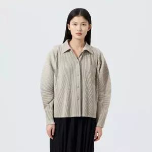 [롯데백화점]플리츠미 셔츠카라 폴딩 플리츠 재킷_PPJKS026024