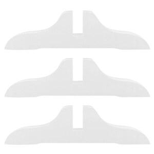 접이식 스크린 패널 스탠드, 가정, 호텔 및 사무실 칸막이 안정기용 프라이버시 우드 브래킷 다리를 위한 제로데코 3pcs 화이트 룸 지지 베이스