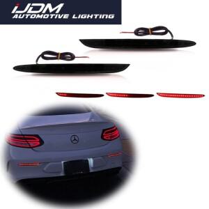 메르세데스 호환 벤츠 호환 C300 C43 C63 CLA250 CLA35 E450 E63 LED 리어 범퍼 리플렉터 테일브레이크 라