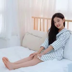 송월 스누피 어린이 스트라이프 후드 샤워가운