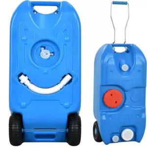 견고한 손잡이가 있는 YITAMOTOR 40L 휴대용 탱크 캠핑카용 무취 저장 토트 관리를 충전 큰 달린 포트가