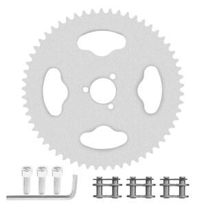 ETAKWARD 58Teeth 35 체인 스프로킷, 리어 스프로킷 3홀 고 카트 더트 핏 바이크 쿼드 버기 ATV용 미니