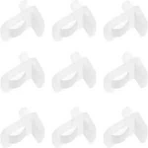 YINETTECH 40PCS 5MM 유리 선반 지지 클립 옷장 적합 4MM 두꺼운 주방 선반에 가구 책장