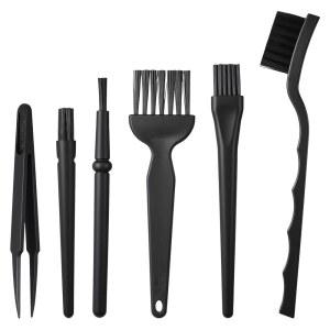 키보드 브러시 정전기 방지 6PCS 미니 청소 키트 컴퓨터 마더보드 카메라용 전자 먼지 기계식 키보드용 작은 공간 제거기