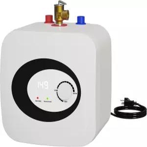 강건드 25갤런 미니 탱크 전기 온수기 디지털 즉석 밸브 RV 디스플레이 해제 싱크 110V 1500W 주방 세탁용