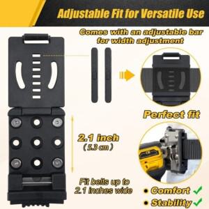 대형 나일론 벨트 허리 클립 임팩트 드릴 네일건 도구 뒤쪽 걸이  야외 부품에 적합