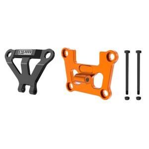 알루미늄 7075 합금 전면 격벽 마운트 강화 및 트랙사스 1/16 미니 맥스 4WD RTR 브러시리스 몬스터 트럭 107154-1 업그레이드 - 주황색