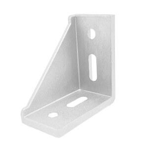 알루미늄 압출 프로파일 슬롯 8mm용 4080 시리즈 커넥터 4개, 실버 코너 L 브래킷, 4040, 4080, 4060, 40120 및 기타 모델에 적용 가능