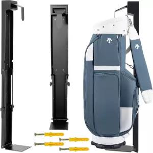 Bpbdz 조절식 벽걸이 골프백 홀더 조절 랙 고강도 없는 335인치 가정 골프 클럽 425인치 조직용 보관