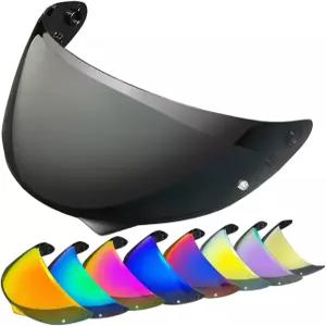 HJC C10용 YMTSGEQ HJ34P 헬멧 바이저 모터사이클 쉴드 딥 자외선 호환되는 교체 블랙 차단 C10과