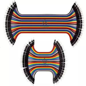 브레드보드 프로토타이핑을 위한 GenBasic 80피스 남성용 솔더리스 호환 리본 듀폰 8인치 4인치 와이어