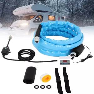 미로조 RV 온수 호스 15피트 40 가든 보호 디지털 난방 업그레이드 동결 홈용 절약 °F 조절기 캠핑카 온도