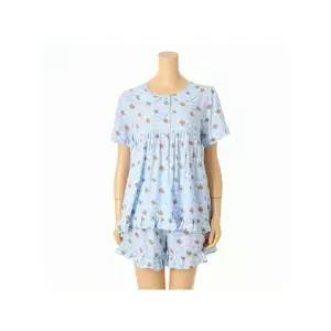 [하프클럽/솔브]솔브(정상) 커플잠옷 레이온 푸들 구름나염 반팔 여성 파자마 SPA2606W_A