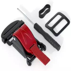 TOKKYBL 유니버설 헬멧 퀵 릴리스 버클 하프 모터사이클 페이스 풀 스틸 출시 3개4개의 빨간색1팩 손으로