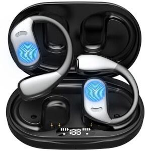 Uear 2025 AI 언어 번역기 이어버드 실시간, OWS 3-in-1 번역 144개 및 악센트, 긴 배터리 수명, 여행 비즈니스에 이상적임 (블랙)