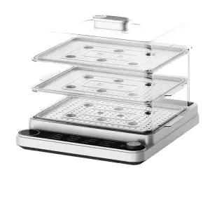 가정용 접이식 쾌속 스팀 찜기 대용량 전기 호빵 3단 계란 해산물 만두 스테인리스 찐빵