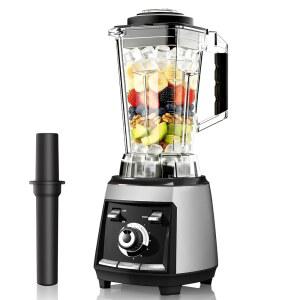 주방용 사코스 블렌더, 1800W 스무디 스테인리스 블레이드가 장착된 전문가용 고속 조리대 68온스. 피처 얼음 분쇄 및 냉동 과일, BPA 프리, 실버
