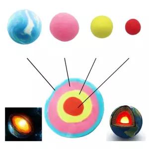 지구 내핵 외핵 맨틀 비누 지구모형 만들기 5인용 과학의달 두뇌개발 창의력 교과반영