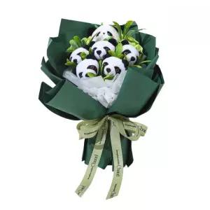 팬더 꽃 다발 졸업식 입학식 곰 인형 선물 기념일 발표회 생일 비누 조화